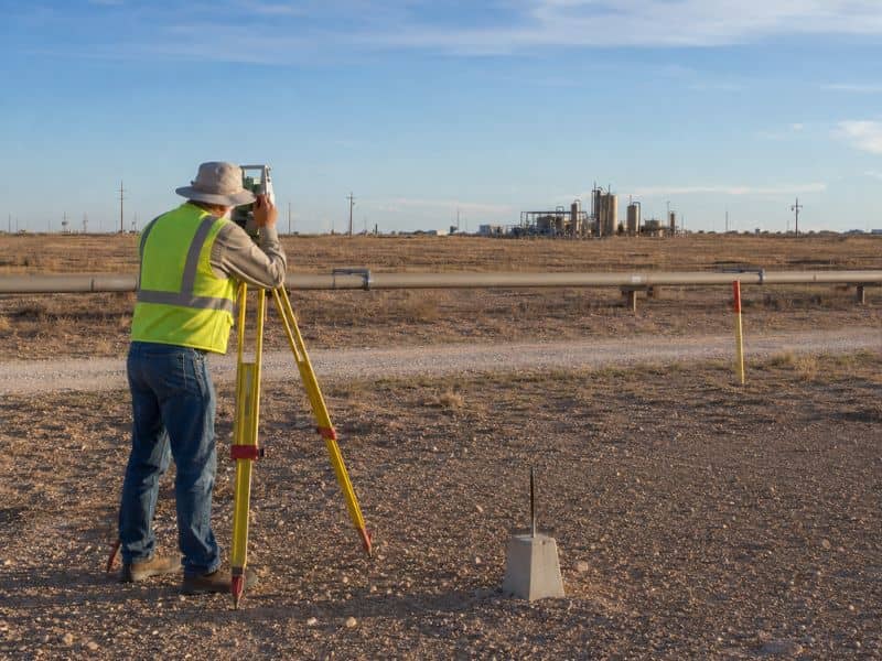 ALTA Survey of a Midland Texas commercial property near an energy corridor and recorded easement