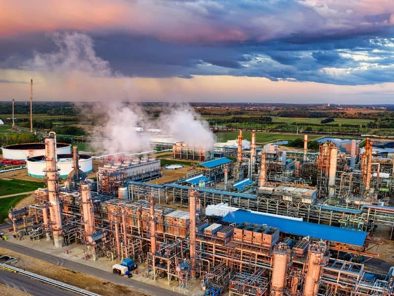 Industrial property with pipeline infrastructure for a due diligence survey in Midland, Texas